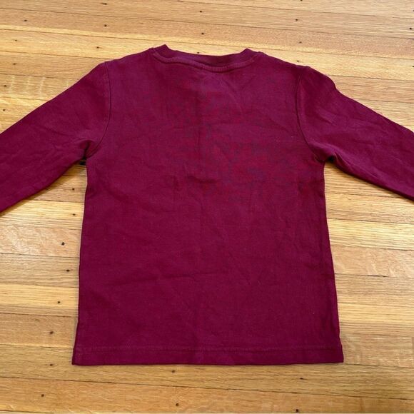 Janie & Jack burgundy/maroon long sleeve Henley top NWT - Picture 3 of 4